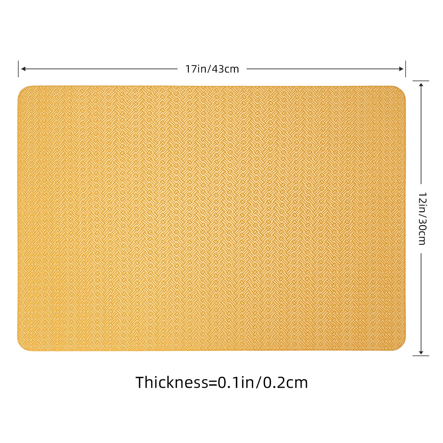 Faux Leather Placemats Set, Woven Waterproof Dining Mats