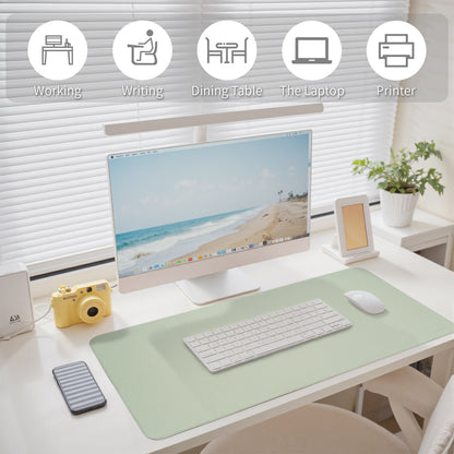 Vegan Leather Desk Pad Protector, Non-Slip Waterproof Mat